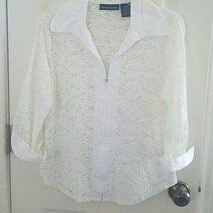 White lace blouse